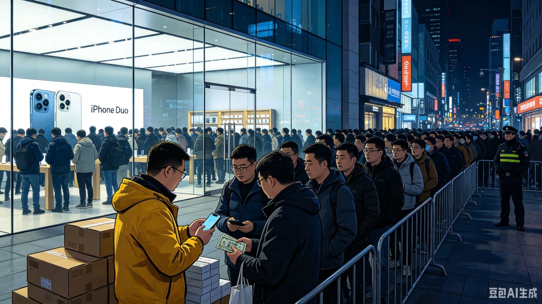 溢价过万-Duo-超100万人预约购买iPhone-准备百万囤货-黄牛代抢 (溢价过万-d)