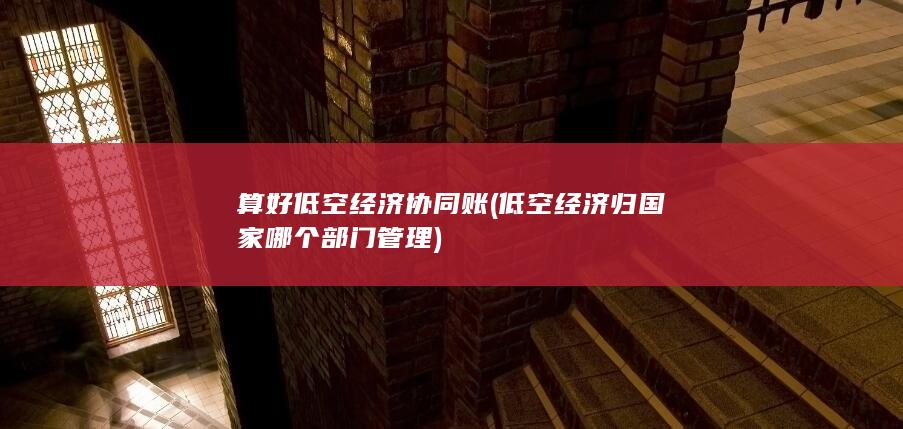 算好低空经济协同账 (低空经济归国家哪个部门管理)