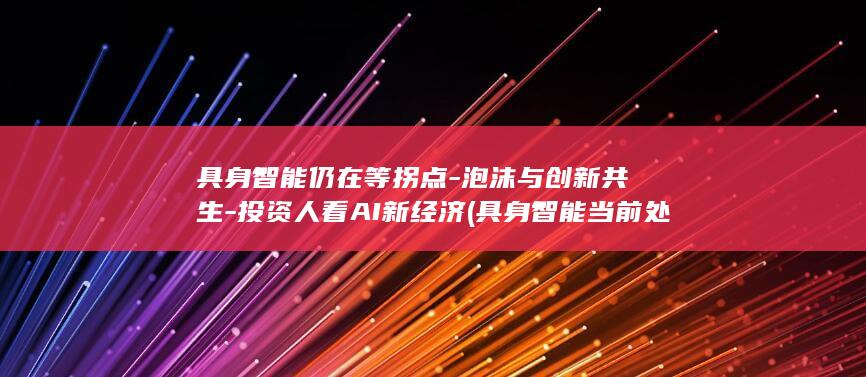 具身智能仍在等拐点泡沫与创新共生投资人看AI新