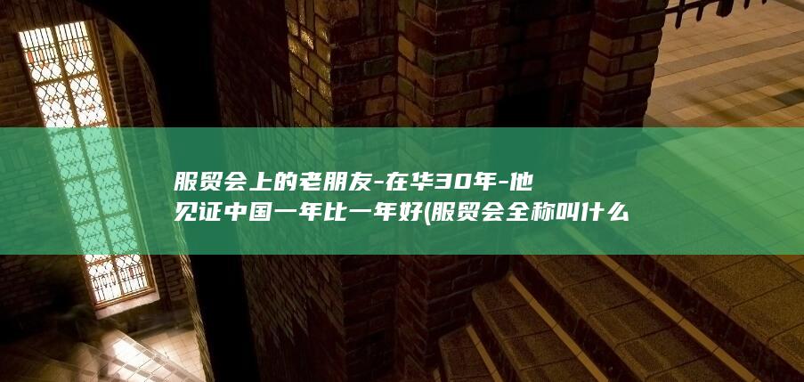 服贸会上的老朋友-在华30年-他见证中国一年比一年好 (服贸会全称叫什么)