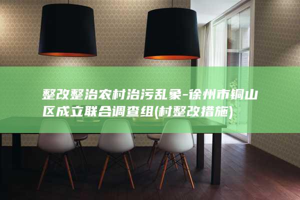 整改整治农村治污乱象-徐州市铜山区成立联合调查组 (村整改措施)