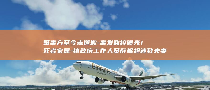 肇事方至今未道歉-事发监控曝光！死者家属-镇政府工作人员醉驾超速致夫妻身亡 (南京小学教师)
