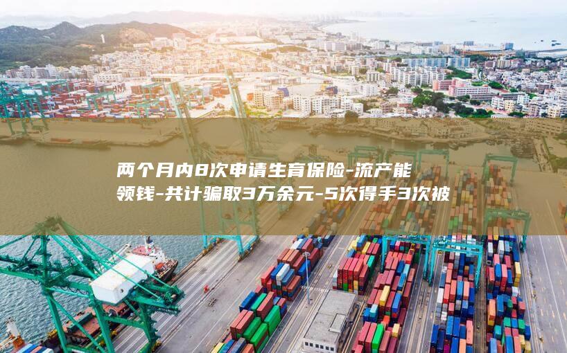 两个月内8次申请生育保险-流产能领钱-共计骗取3万余元-5次得手3次被拦-视频-P图伪造流产记录-女子刷到-被判刑并处罚金 (两个月内8次)