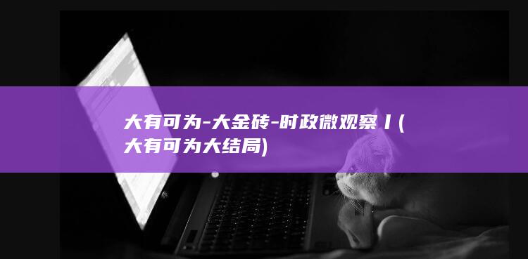 大有可为-大金砖-时政微观察丨 (大有可为大结局)