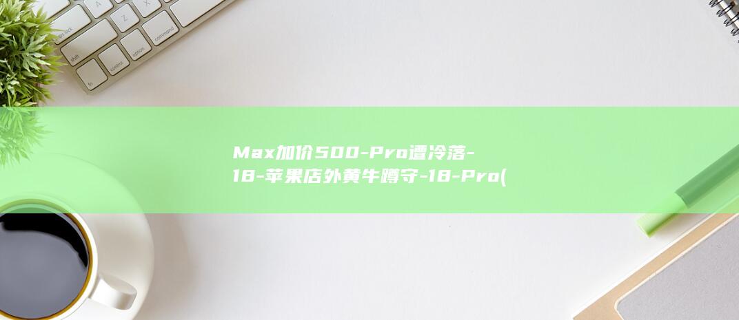 Max加价500-Pro遭冷落-18-苹果店外黄牛蹲守-18-Pro (maxjiasu)