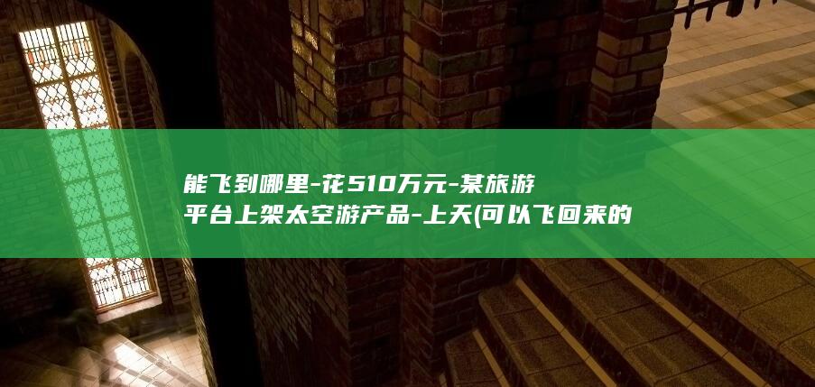 能飞到哪里-花510万元-某旅游平台上架太空游产品-上天 (可以飞回来的东西)