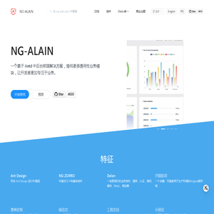 NG-ALAIN - 一个基于 Antd 中后台前端解决方案