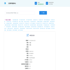 全球IP查询中心 | IP归属地查询 | IP地址国家查询
