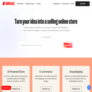 AI-Powered Website Builder & All-in-One Ecommerce Platform | Shoplazza