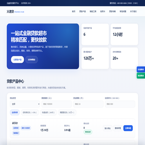 火速贷 · 智能贷款超市 | 快速匹配低息贷款