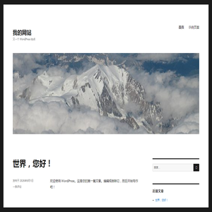 我的网站 — 又一个 WordPress 站点