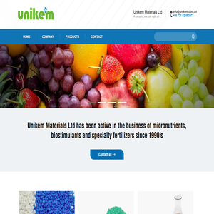 Unikem Materials Ltd.--Micronutirents | Water soluble fertilizers | Biostimulants