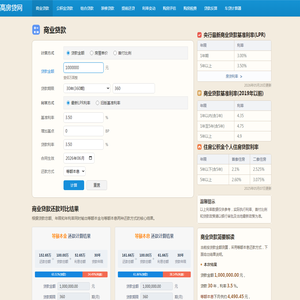 房贷计算器_商业贷款、公积金贷款、提前还贷、税费与车贷在线试算