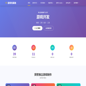 独立游戏开发|运营-游戏Cosplay-游戏宅基地